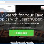 Website used to promote SearchOpedia browser hijacker