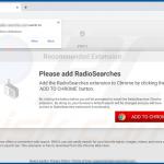 Website used to promote RadioSearches browser hijacker (Chrome) 2