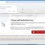 Website used to promote RadioSearches browser hijacker (Chrome) 2