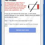 Fourth variant of the Your system is heavily damaged by Two viruses! scam