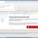 Website used to promote ConvertrzSearch browser hijacker (Chrome) 1