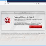 Website used to promote ConvertrzSearch browser hijacker (Firefox) 1