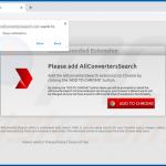 Website used to promote AllConvertersSearch browser hijacker (Chrome) 1