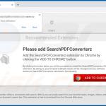 Website used to promote SearchPDFConverterz browser hijacker (Chrome) 1