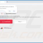 Website used to promote SearchPDFConverterz browser hijacker (Chrome) 2