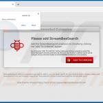 streambeesearch browser hijacker promoter