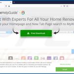 Website used to promote HomeHelpGuide browser hijacker (Firefox)