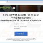 Website used to promote HomeHelpGuide browser hijacker (Chrome)