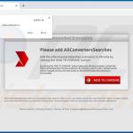 Website used to promote AllConvertersSearches browser hijacker