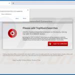Website used to promote TopMusicSearches browser hijacker 3