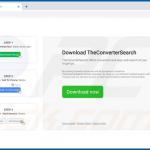 Website used to promote TheConverterSearch browser hijacker (Chrome) 1