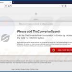 Website used to promote TheConverterSearch browser hijacker (Firefox) 2