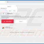 Website used to promote PDFSearchz browser hijacker