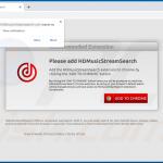 Website used to promote HDMusicStreamSearch browser hijacker 1