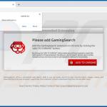 gamingsearch browser hijacker promoter