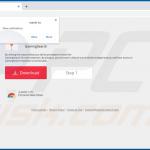 Website used to promote GamingSearch browser hijacker