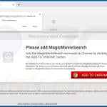 Website used to promote MagicMovieSearch browser hijacker (Chrome) 1