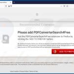 Website used to promote PDFConverterSearch4Free browser hijacker (Firefox)