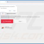 Website used to promote MySearchConverter browser hijacker (Chrome) 3