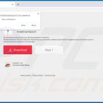 Website used to promote FreeStreamSearch browser hijacker (Chrome)
