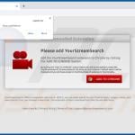 yourstreamsearch browser hijacker promoter