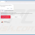 Website used to promote FileConverterSearches browser hijacker (Chrome) 1