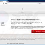 Website used to promote FileConverterSearches browser hijacker (Firefox)