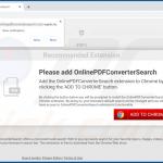 Website used to promote OnlinePDFConverterSearch browser hijacker 1