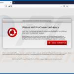 proconvertersearch browser hijacker promoter