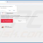 Website promoting CoVideoSearch browser hijacker (Chrome)