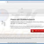 clickmoviesearch browser hijacker promoter