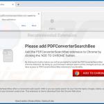 Website used to promote PDFConverterSearchBee browser hijacker 1