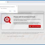 Website used to promote StreamSearchVault browser hijacker (Chrome) 2