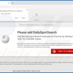 Website used to promote DailySportSearch browser hijacker 3