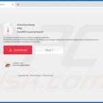 Website used to promote FreePDFConverterSearch browser hijacker (Chrome)
