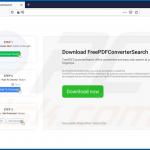 Website used to promote FreePDFConverterSearch browser hijacker (Firefox)