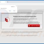 Website used to promote MusicStreamSearches browser hijacker