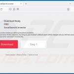 Website used to promote SocialSearchConverter browser hijacker (Firefox)