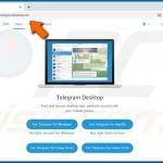 telegram virus deceptive download page 2