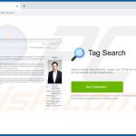Website used to promote Tag Search browser hijacker 2