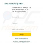 Fake Suncorp sign-in window displayed by FluBot malware