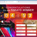 Mobile Survey Reward scam promoted website 1