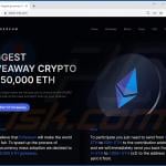 Ethereum giveaway scam website - eth2x-info.com