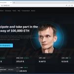 Ethereum giveaway scam website - vitalik2x.net