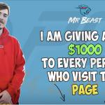 YouTube advertisement promoting Mr Beast-themed giveaway scam website (sample 1)