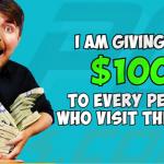YouTube advertisement promoting Mr Beast-themed giveaway scam website (sample 4)