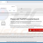 Website used to promote ThePDFConverterSearch browser hijacker