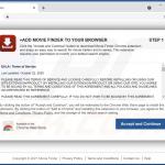 Website used to promote Movie Finder browser hijacker 2
