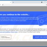 Website used to promote Underline browser hijacker 1