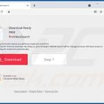 Website used to promote ProVideoSearch browser hijacker 1